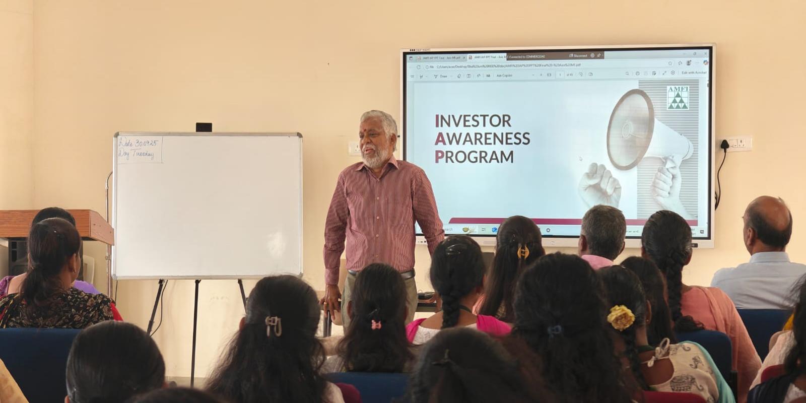 Investor Awareness Program Department of Commerce